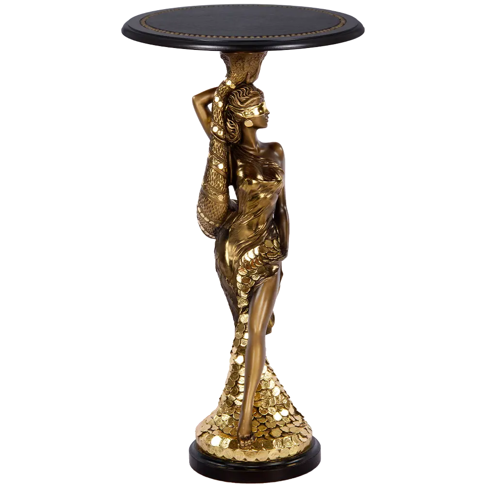 Фото Столик декоративный Bogacho 13056/Б/450ОрехШ Фортуна бронзовый 45 см Фото Столик декоративный Bogacho 13056/Б/450ОрехШ Фортуна бронзовый 45 см