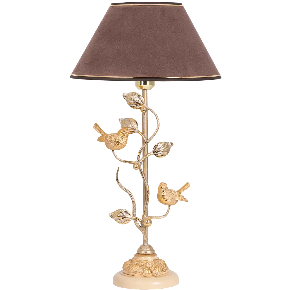 Фото Настольная лампа BOGACHO СБ-189/АС/Кофе2 Терра Spring цвет коричневый