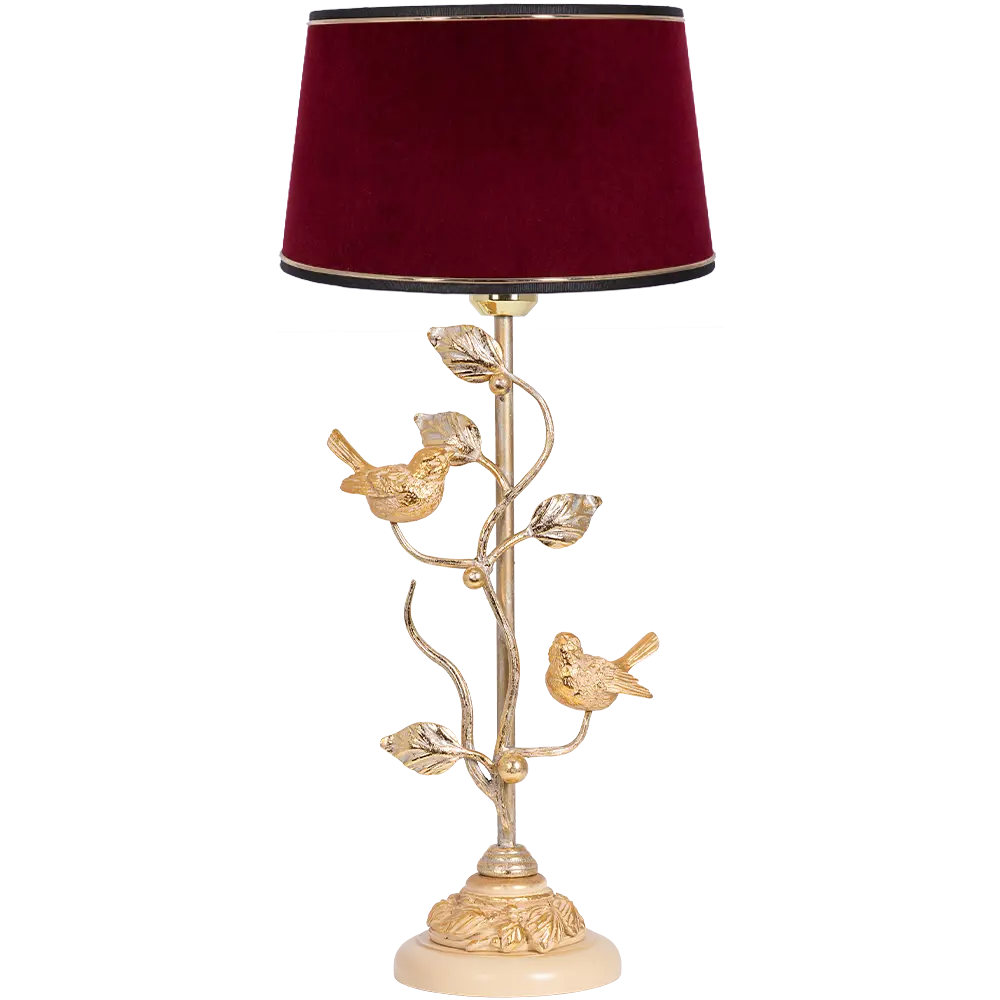 Фото Настольная лампа BOGACHO СБ-189/АС/Конфети рубивайн Терра Spring цвет красный Фото Настольная лампа BOGACHO СБ-189/АС/Конфети рубивайн Терра Spring цвет красный