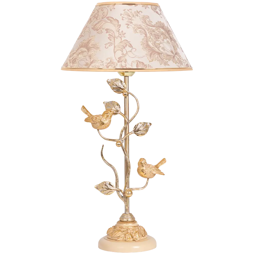 Фото Настольная лампа BOGACHO СБ-189/АС/Каледония бискотти Терра Spring цвет слоновая кость