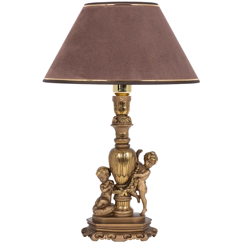 Фото Настольная лампа BOGACHO Путти СБ-1/Б/Кофе-2 цвет бронза Фото Настольная лампа BOGACHO Путти СБ-1/Б/Кофе-2 цвет бронза