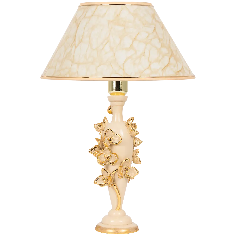 Фото Настольная лампа BOGACHO СБ-186/АС/Пластик Орхидея Лира цвет бежевый Фото Настольная лампа BOGACHO СБ-186/АС/Пластик Орхидея Лира цвет бежевый