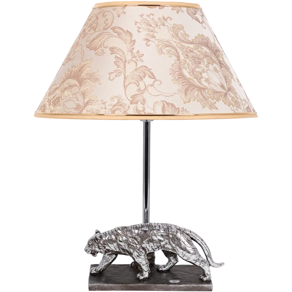 Фото Настольная лампа BOGACHO СБ-190/АСр/Каледония бискотти Тигр цвет слоновая кость Фото Настольная лампа BOGACHO СБ-190/АСр/Каледония бискотти Тигр цвет слоновая кость