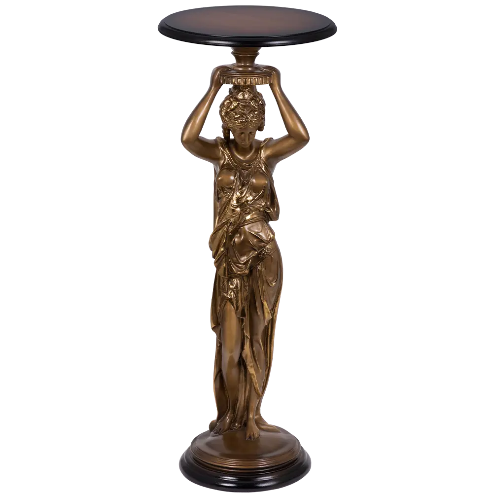Фото Стол декоративный Bogacho 110 Гречанка для цветов 34 см до 10 кг бронза