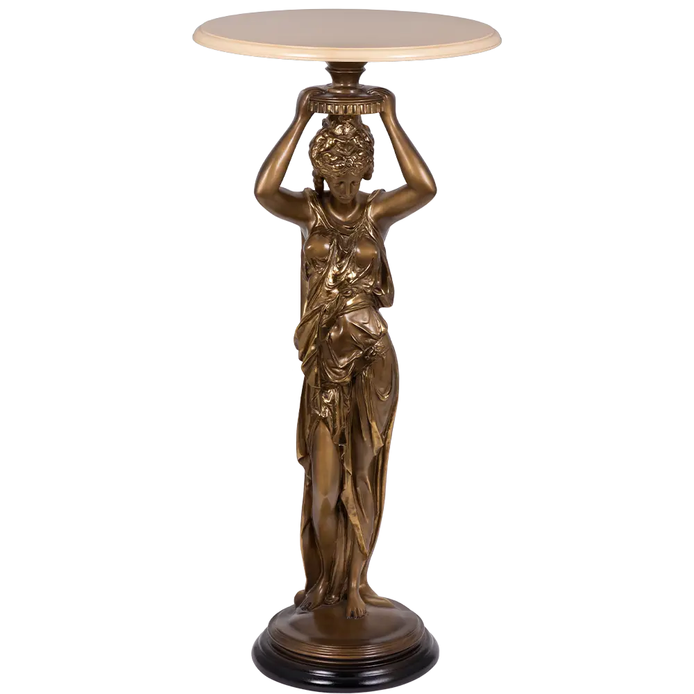Фото Стол декоративный Bogacho 107 Гречанка для цветов 45 см до 10 кг бронза Фото Стол декоративный Bogacho 107 Гречанка для цветов 45 см до 10 кг бронза