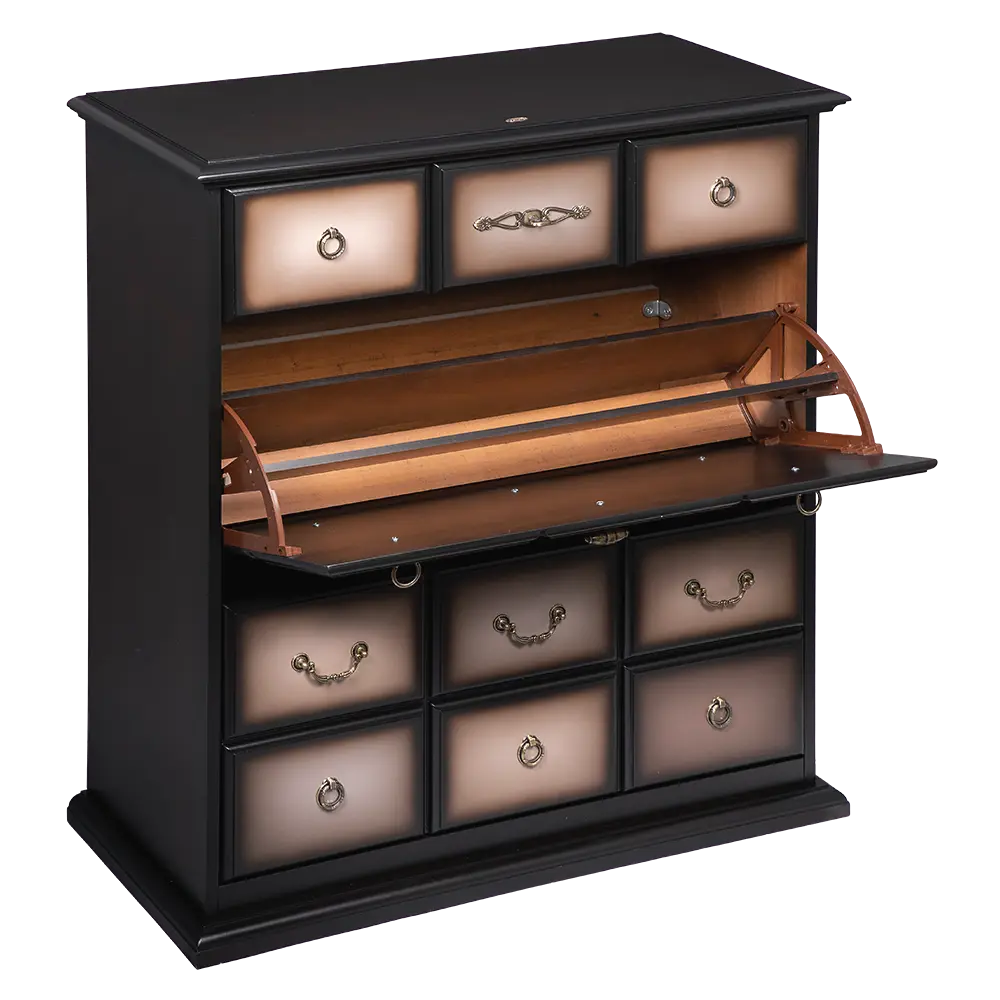 Фото 7 Тумба с выдвижными ящиками Bogacho 90x102x40 см МДФ цвет шоколад Фото 7 Тумба с выдвижными ящиками Bogacho 90x102x40 см МДФ цвет шоколад