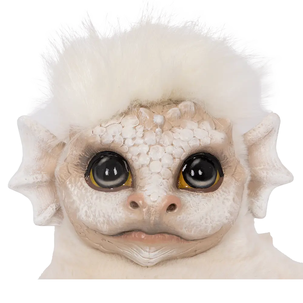 Фото 7 Статуэтка интерьерная мягкая игрушка символ года 2024 Bogacho Бэби Мистик белый