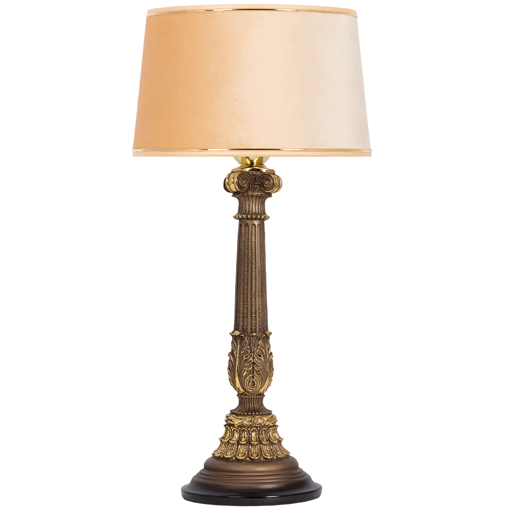 Фото 2 Настольная лампа BOGACHO СБ-9/Б/Тюссо беж Колонна испанская цвет бежевый Фото 2 Настольная лампа BOGACHO СБ-9/Б/Тюссо беж Колонна испанская цвет бежевый