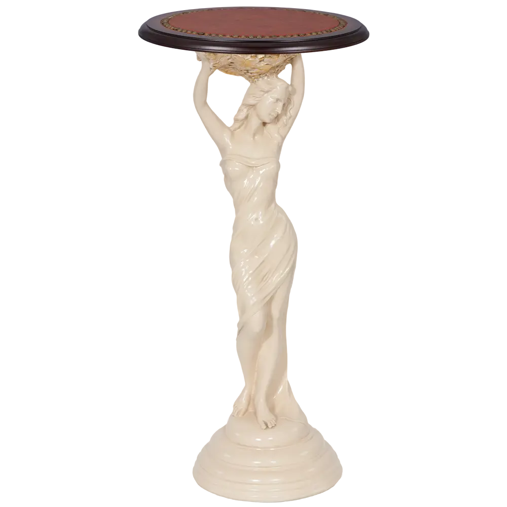 Фото Столик декоративный Bogacho 13021/АС/340ОрехТ Валерия бежевый 34 см