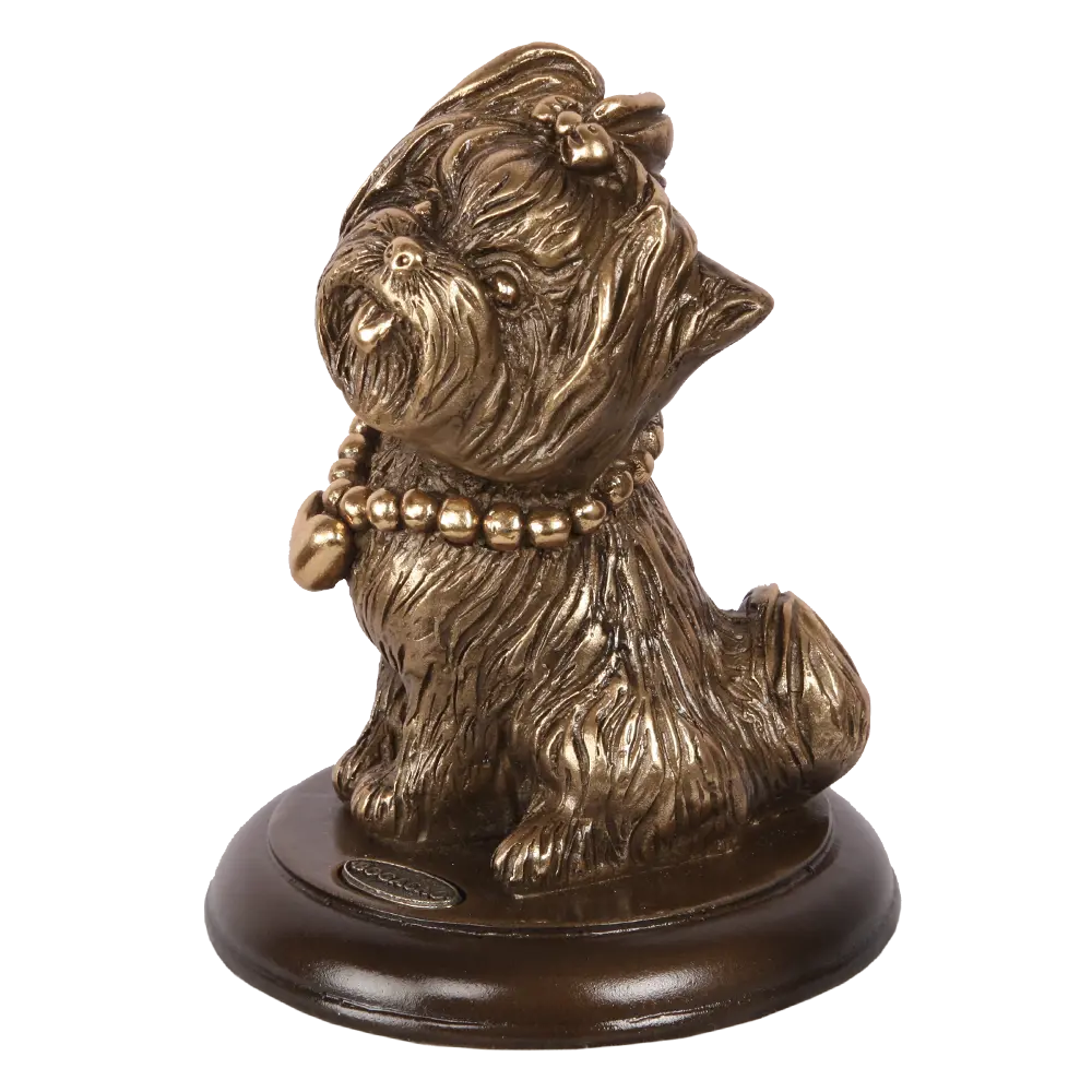 Фото 3 Статуэтка из мрамора Bogacho Леди Йо бронзового цвета