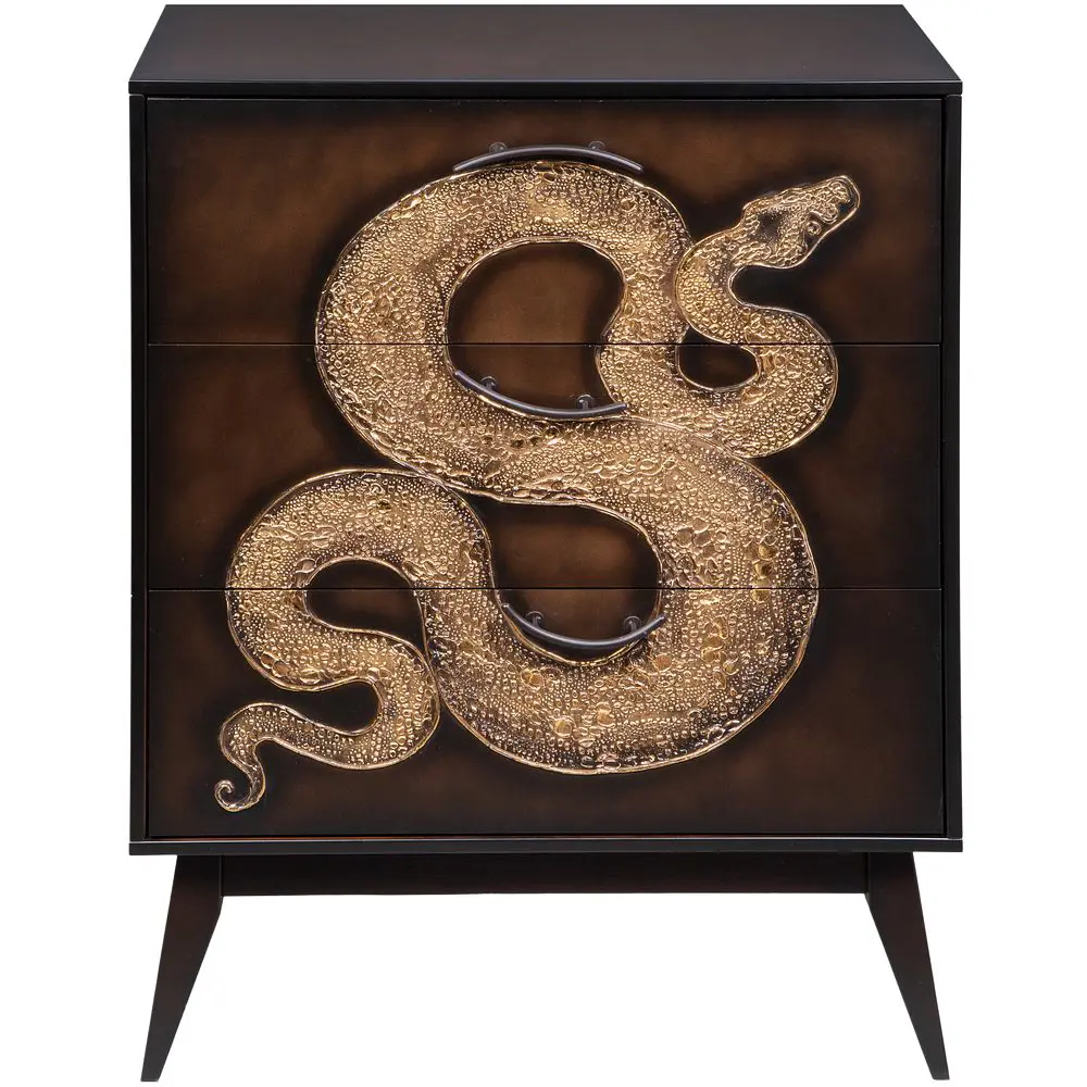 Фото 3 Комод Bogacho 3 ящика 84x48x108 см МДФ цвет коричневый 11670 Фото 3 Комод Bogacho 3 ящика 84x48x108 см МДФ цвет коричневый 11670