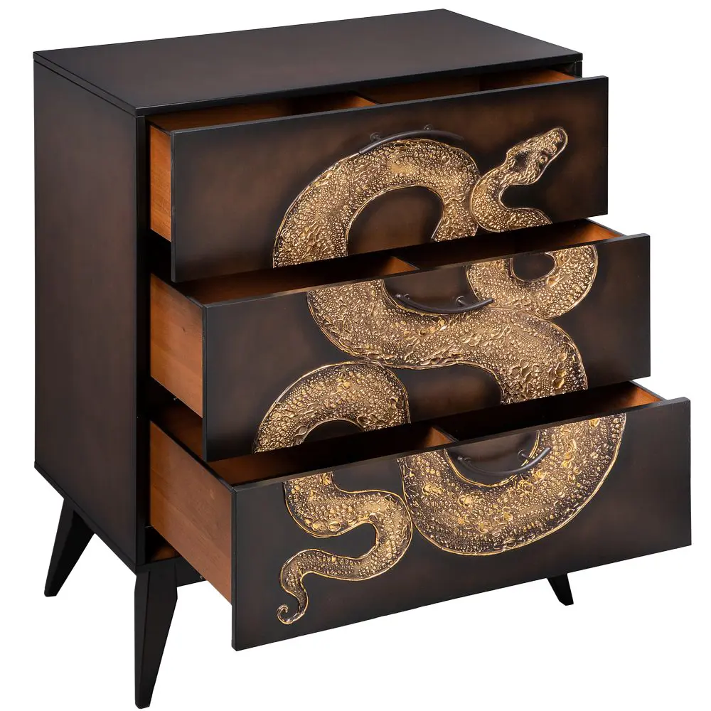 Фото 5 Комод Bogacho 3 ящика 84x48x108 см МДФ цвет коричневый 11670 Фото 5 Комод Bogacho 3 ящика 84x48x108 см МДФ цвет коричневый 11670