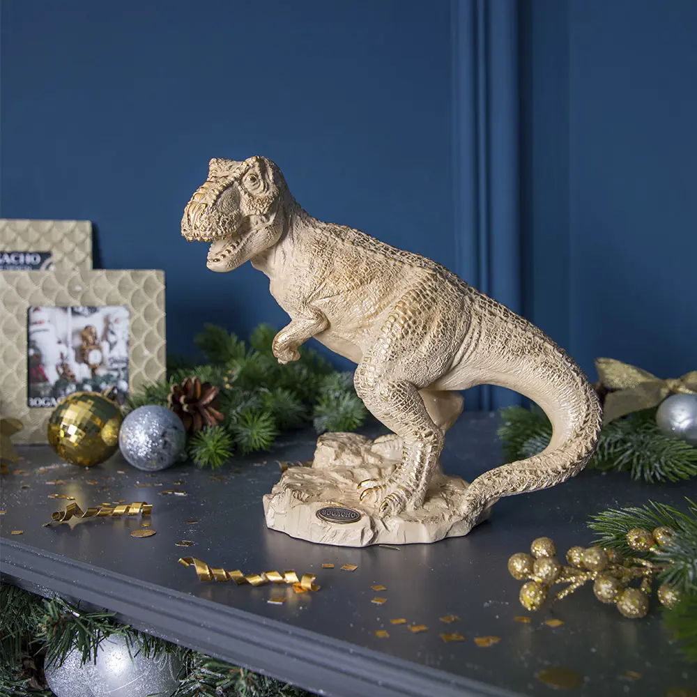 Фото Статуэтка Bogacho Динозавр Тирекс кремовый