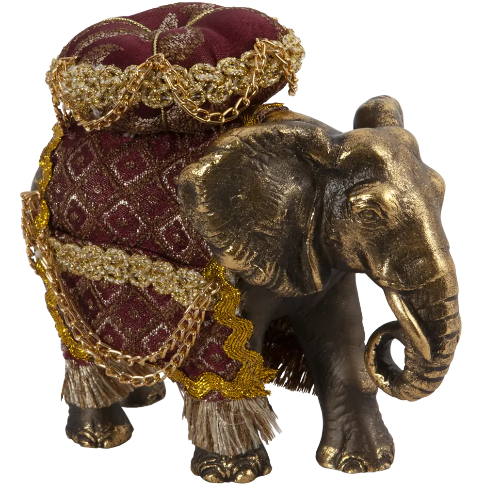 Фото 10 Статуэтка из мрамора Bogacho игольница Слон бронзовый