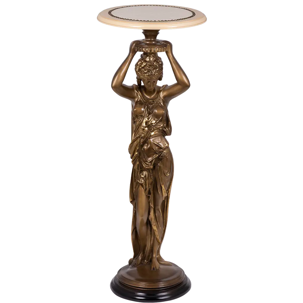 Фото Стол декоративный Bogacho 148 Гречанка для цветов 34 см до 10 кг бронза Фото Стол декоративный Bogacho 148 Гречанка для цветов 34 см до 10 кг бронза