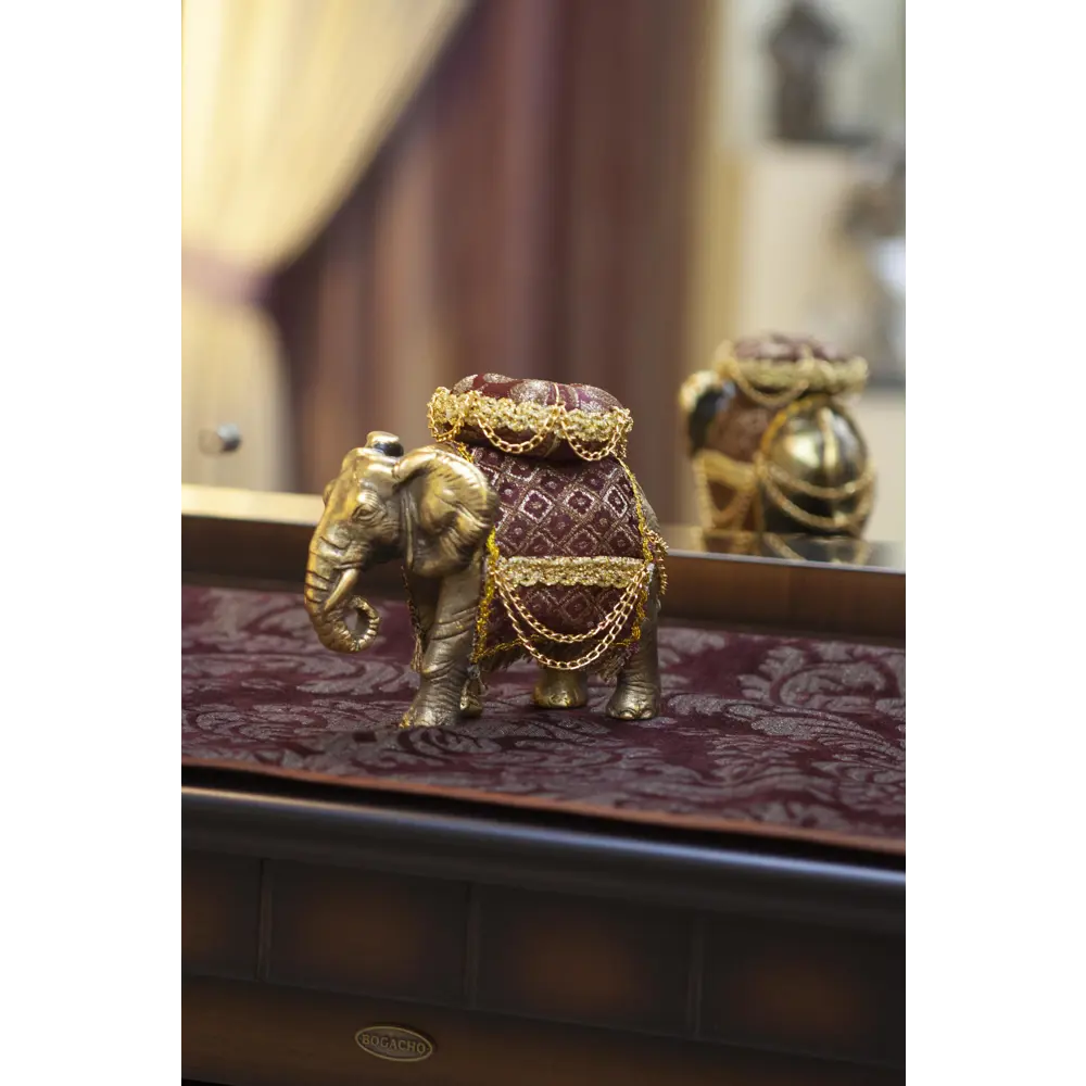 Фото 5 Статуэтка из мрамора Bogacho игольница Слон бронзовый