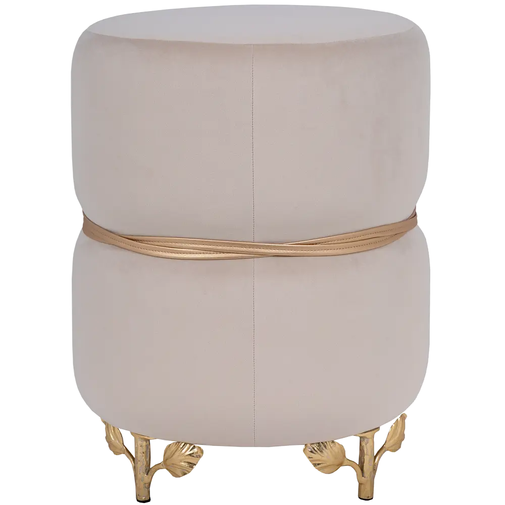 Фото 4 Пуф 36.5x46.5x36.5 см Bogacho Терра цвет кремовый