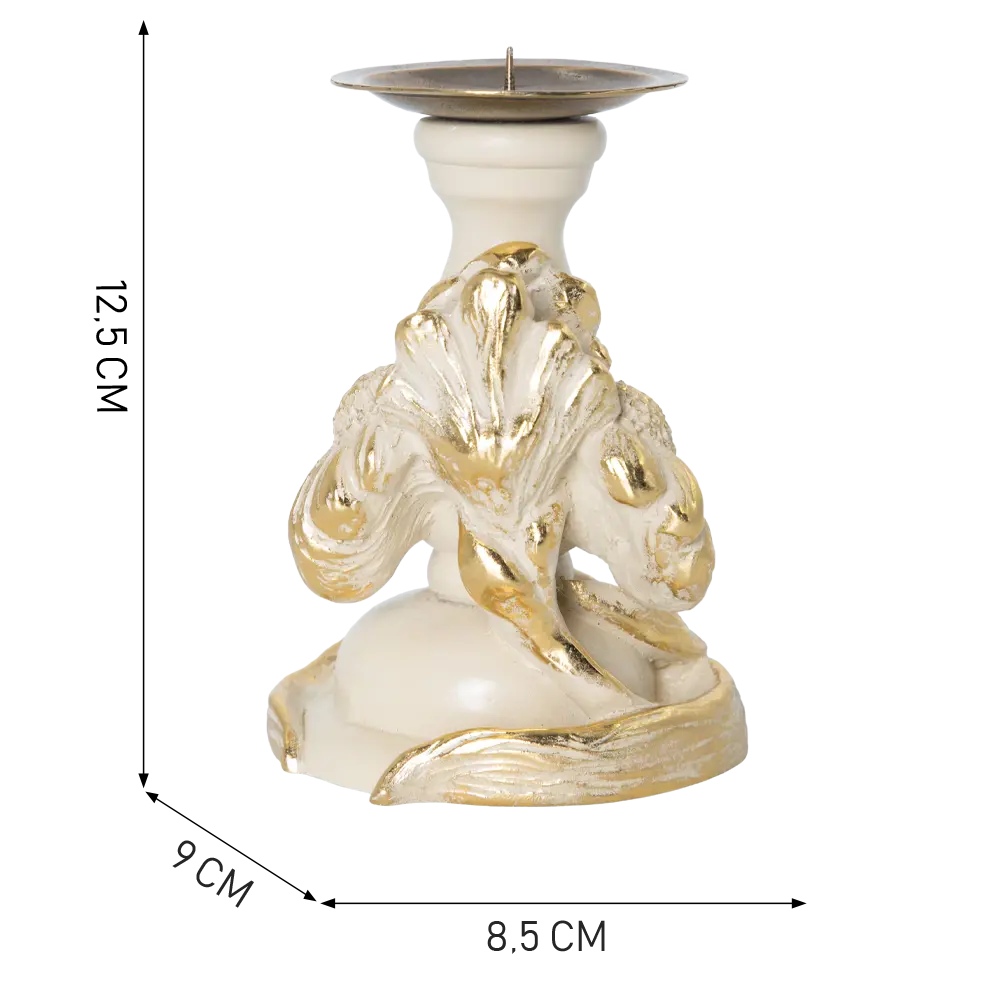 Фото 2 Подсвечник из мрамора Bogacho Ирис Бьюти Айвори Фото 2 Подсвечник из мрамора Bogacho Ирис Бьюти Айвори