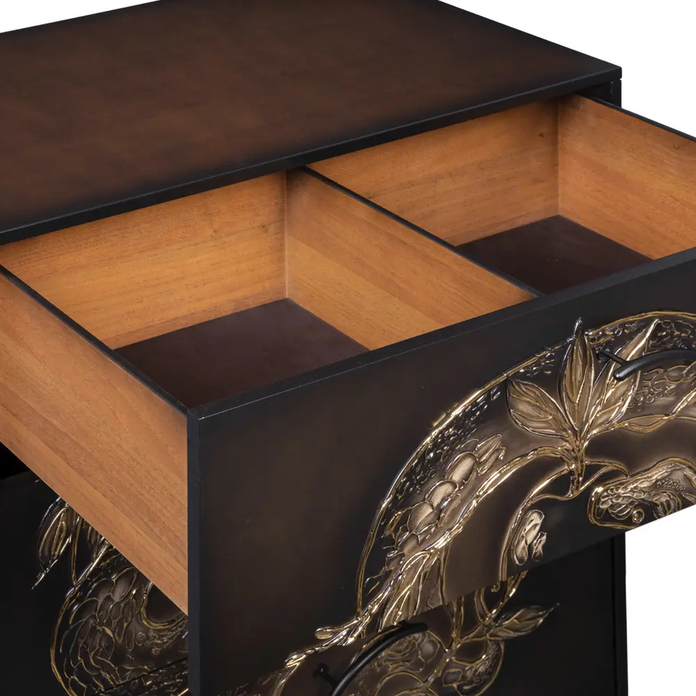 Фото 2 Комод Bogacho 3 ящика 84x48x108 см МДФ цвет коричневый 11663 Фото 2 Комод Bogacho 3 ящика 84x48x108 см МДФ цвет коричневый 11663