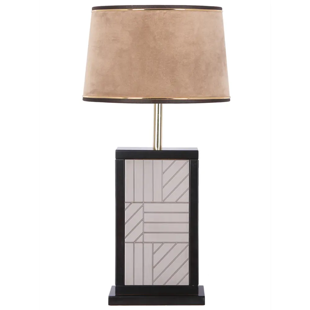 Фото Настольная лампа Bogacho Ривьера Брик Ривьера Брик СБ-166 коричневый тюссо капучино цвет коричневый Фото Настольная лампа Bogacho Ривьера Брик Ривьера Брик СБ-166 коричневый тюссо капучино цвет коричневый