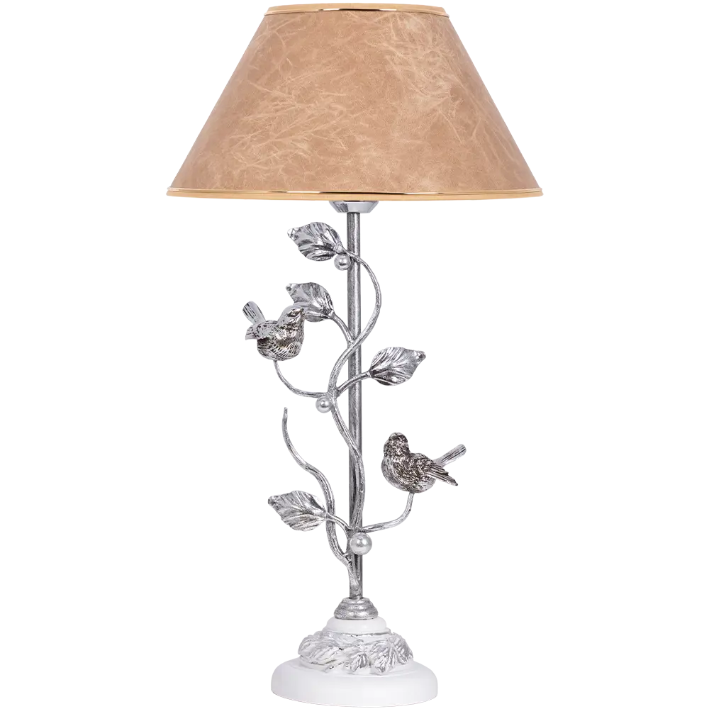 Фото Настольная лампа BOGACHO СБ-189/Бел/Кофе Терра Spring цвет коричневый Фото Настольная лампа BOGACHO СБ-189/Бел/Кофе Терра Spring цвет коричневый