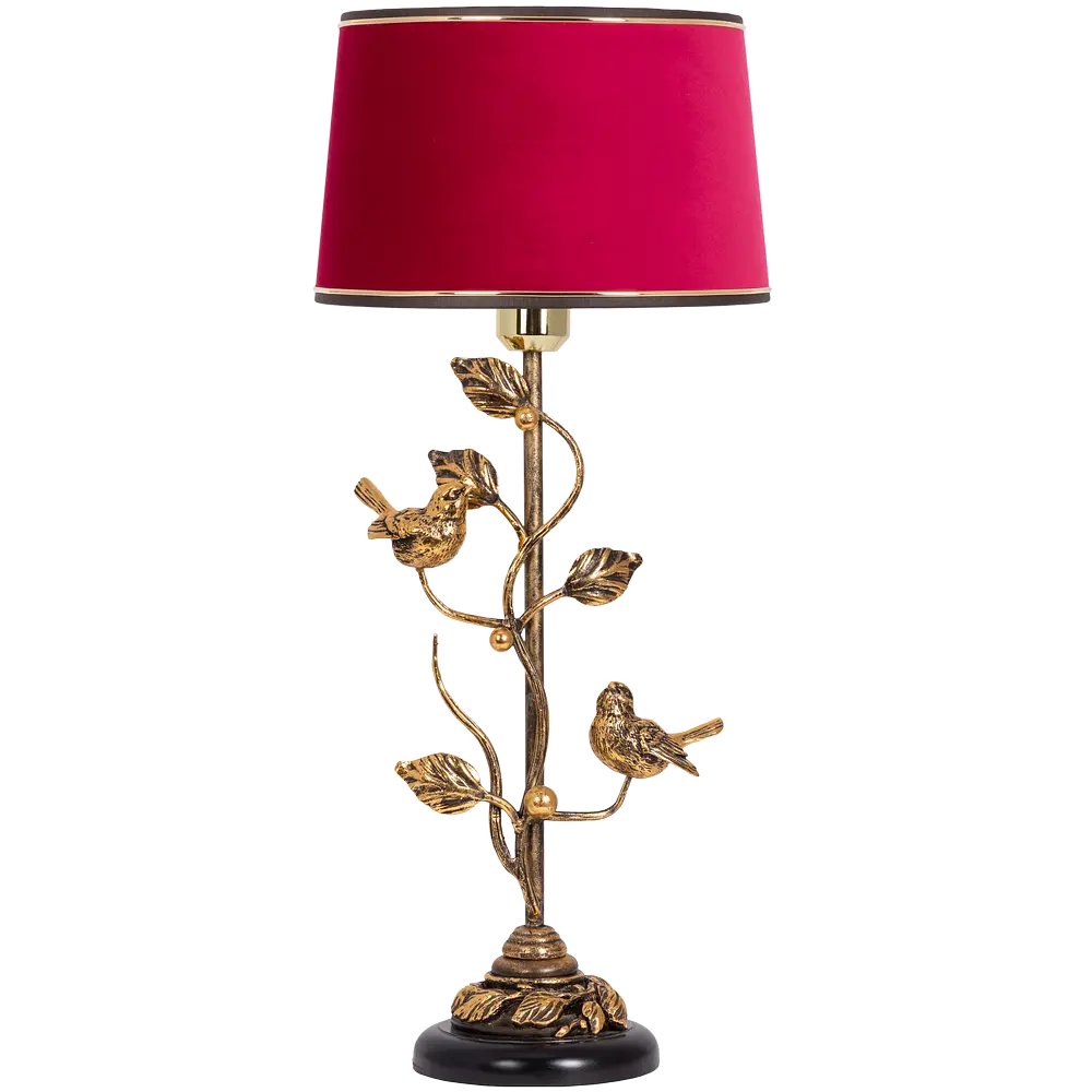 Фото Настольная лампа BOGACHO СБ-189/Б/Тюссо амарант Терра Spring цвет красный Фото Настольная лампа BOGACHO СБ-189/Б/Тюссо амарант Терра Spring цвет красный