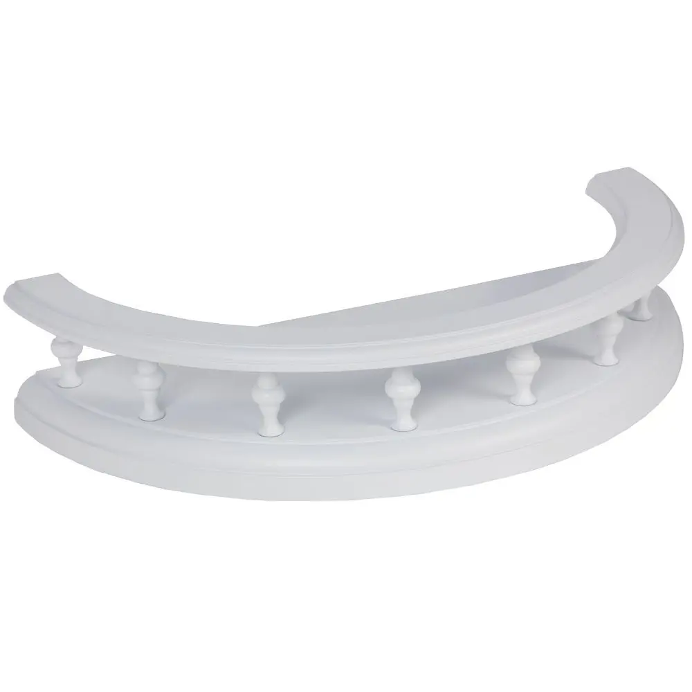 Фото 4 Полка настенная 34x16.7 см BOGACHO Классика МДФ цвет белый