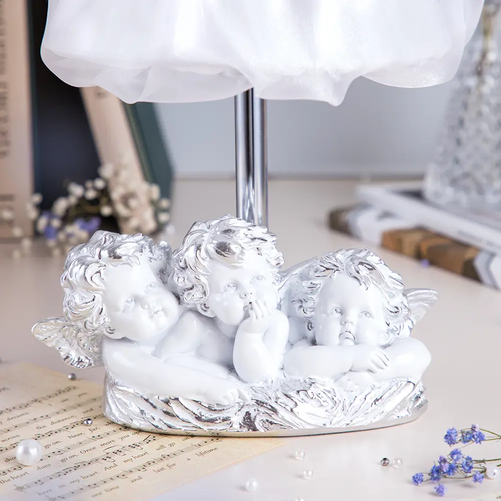 Фото 2 Настольная лампа BOGACHO СБ-85/Белый/Мадлен цвет белый Фото 2 Настольная лампа BOGACHO СБ-85/Белый/Мадлен цвет белый