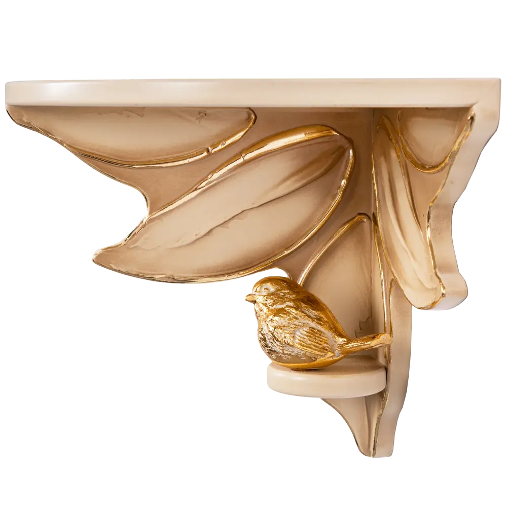 Фото 4 Полка настенная 18x18 см BOGACHO Зарничка МДФ цвет бежевый