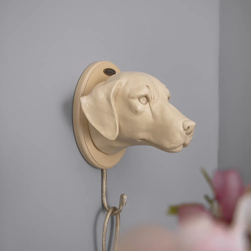 Фото Крючок-вешалка Bogacho Лабрадор кремовый Фото Крючок-вешалка Bogacho Лабрадор кремовый