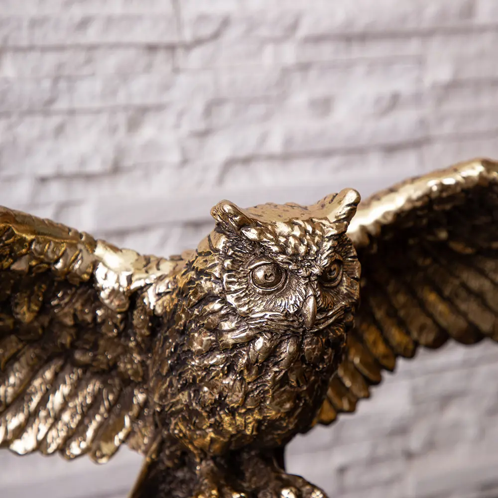 Фото 2 Часы настольные Bogacho Флайт бронзового цвета