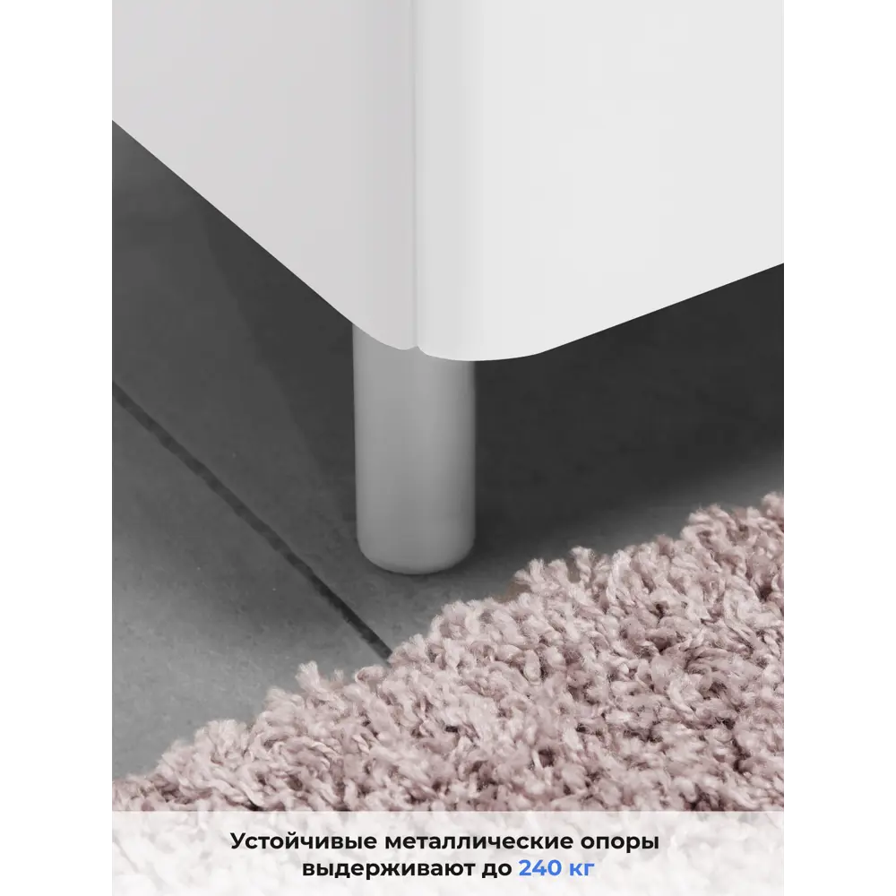 Фото 7 Тумба с раковиной напольная Итана Roberto 80 см цвет белый глянец Фото 7 Тумба с раковиной напольная Итана Roberto 80 см цвет белый глянец