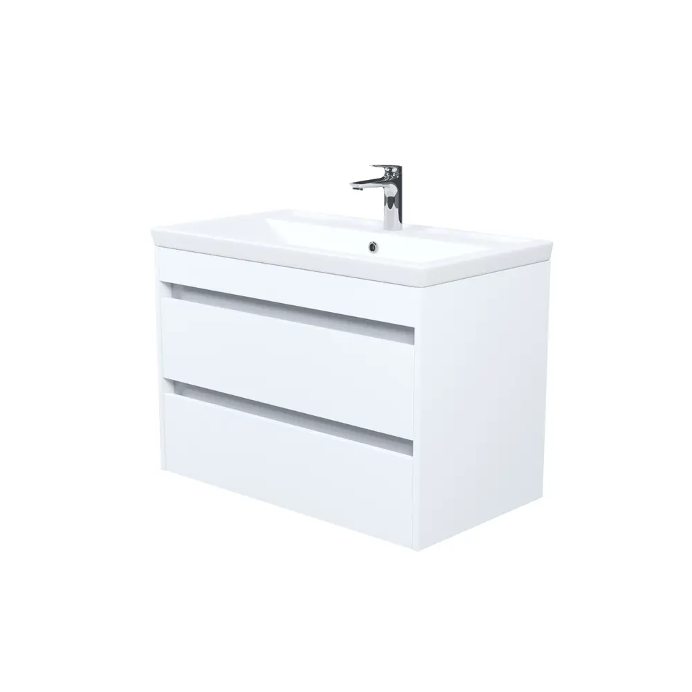 Фото 2 Тумба с раковиной Iddis Zodiac X ZDX80W0i95K подвесная 80 см цвет белый, раковина 4078000i28 Фото 2 Тумба с раковиной Iddis Zodiac X ZDX80W0i95K подвесная 80 см цвет белый, раковина 4078000i28