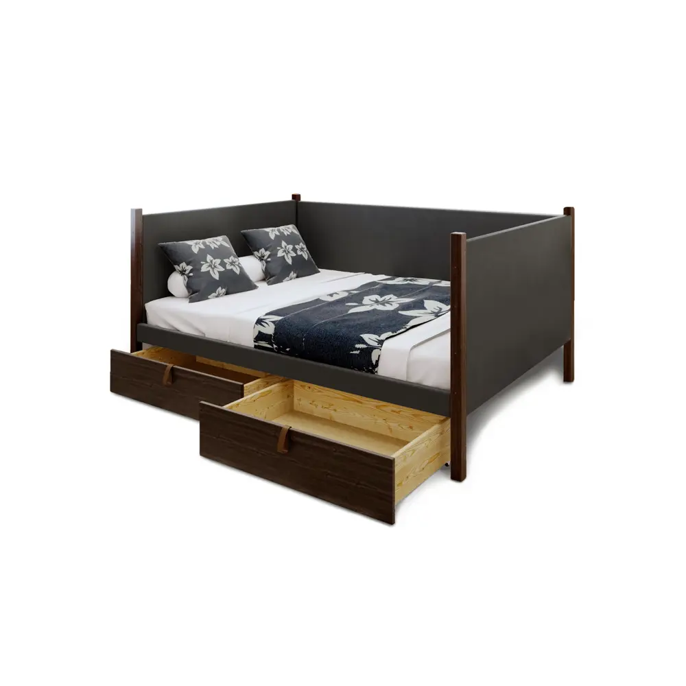 Фото 2 Кровать Solarius Классика tahta-spin-obiv-rs17-120-200ven-full-2yash 130x101x210 см дерево цвет темно-серый венге Фото 2 Кровать Solarius Классика tahta-spin-obiv-rs17-120-200ven-full-2yash 130x101x210 см дерево цвет темно-серый венге