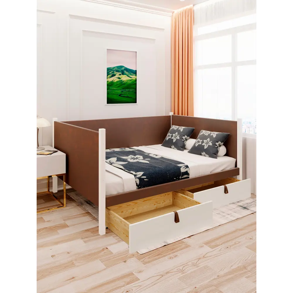 Фото 6 Кровать Solarius Классика tahta-spin-obiv-rs9-120-200bel-2yash 130x101x210 см дерево цвет коричневый белый Фото 6 Кровать Solarius Классика tahta-spin-obiv-rs9-120-200bel-2yash 130x101x210 см дерево цвет коричневый белый