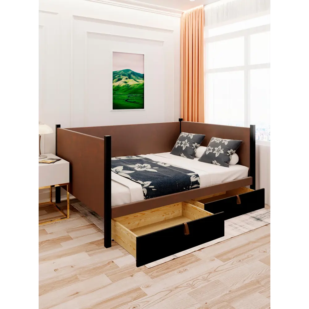Фото 6 Кровать Solarius Классика tahta-spin-obiv-rs9-140-200onix-2yash 150x101x210 см дерево цвет коричневый черный оникс Фото 6 Кровать Solarius Классика tahta-spin-obiv-rs9-140-200onix-2yash 150x101x210 см дерево цвет коричневый черный оникс