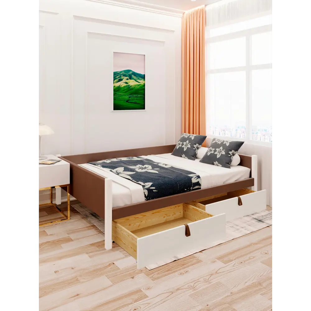 Фото 6 Кровать Solarius Классика tahta-obiv-rs9-140-200bel-2yash 150x63x210 см дерево цвет коричневый белый Фото 6 Кровать Solarius Классика tahta-obiv-rs9-140-200bel-2yash 150x63x210 см дерево цвет коричневый белый