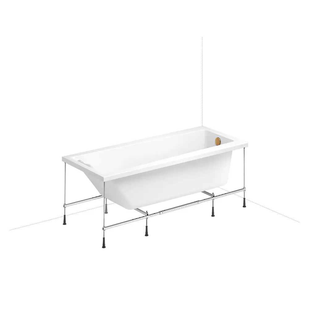 Фото 2 Ванна Lavinia Boho Bristol 20221337R 150x75 см акриловая с подвесным унитазом, инсталляцией и раковиной в комплекте