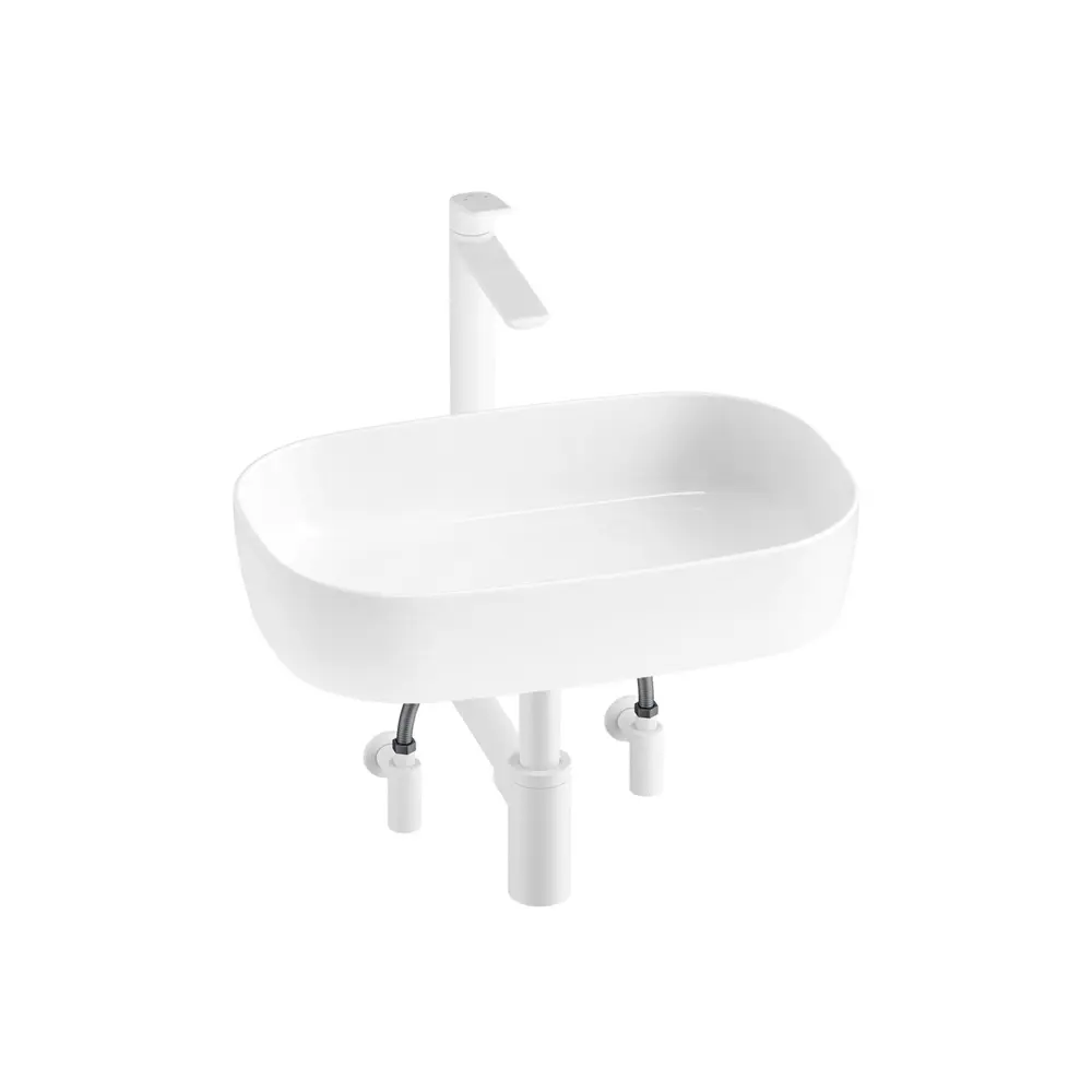 Фото 4 Ванна Lavinia Boho Bristol 20221343R 160x75 см акриловая с подвесным унитазом, инсталляцией и раковиной в комплекте