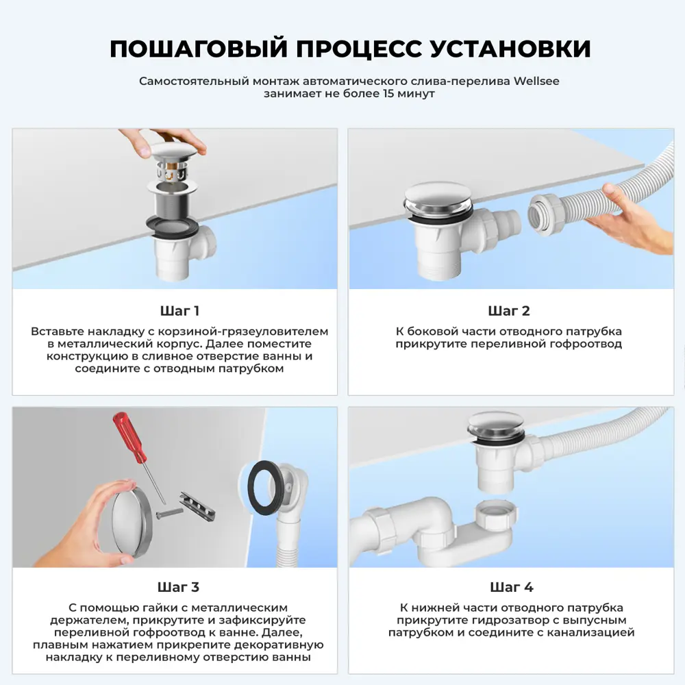 Фото 8 Ванна угловая Lavinia Boho Bell Pro 20221010R правая 160x105 см акриловая с каркасом, сливом-переливом и подголовниками