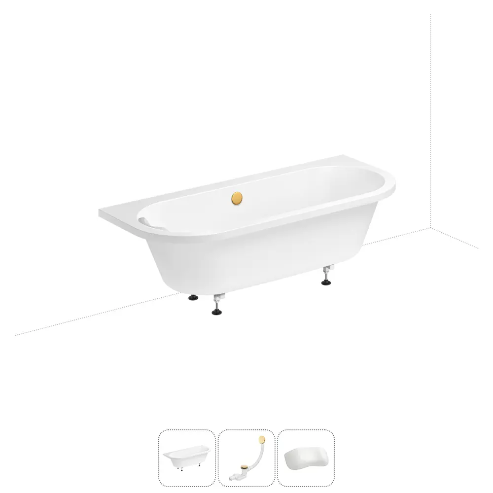 Фото Ванна Lavinia Boho Catani 20220917R правая 170x80 см акриловая с каркасом, сливом-переливом и подголовниками Фото Ванна Lavinia Boho Catani 20220917R правая 170x80 см акриловая с каркасом, сливом-переливом и подголовниками