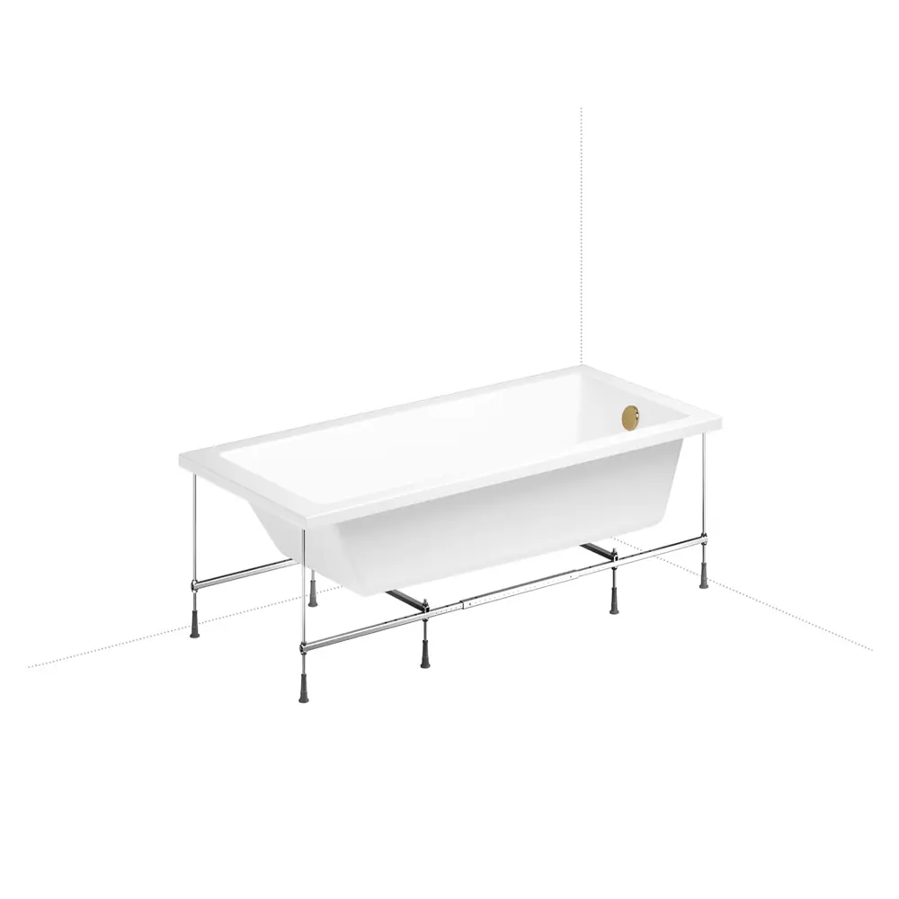 Фото 2 Ванна Lavinia Boho Evan 20221293R 180x80 см акриловая с подвесным унитазом, инсталляцией и раковиной в комплекте