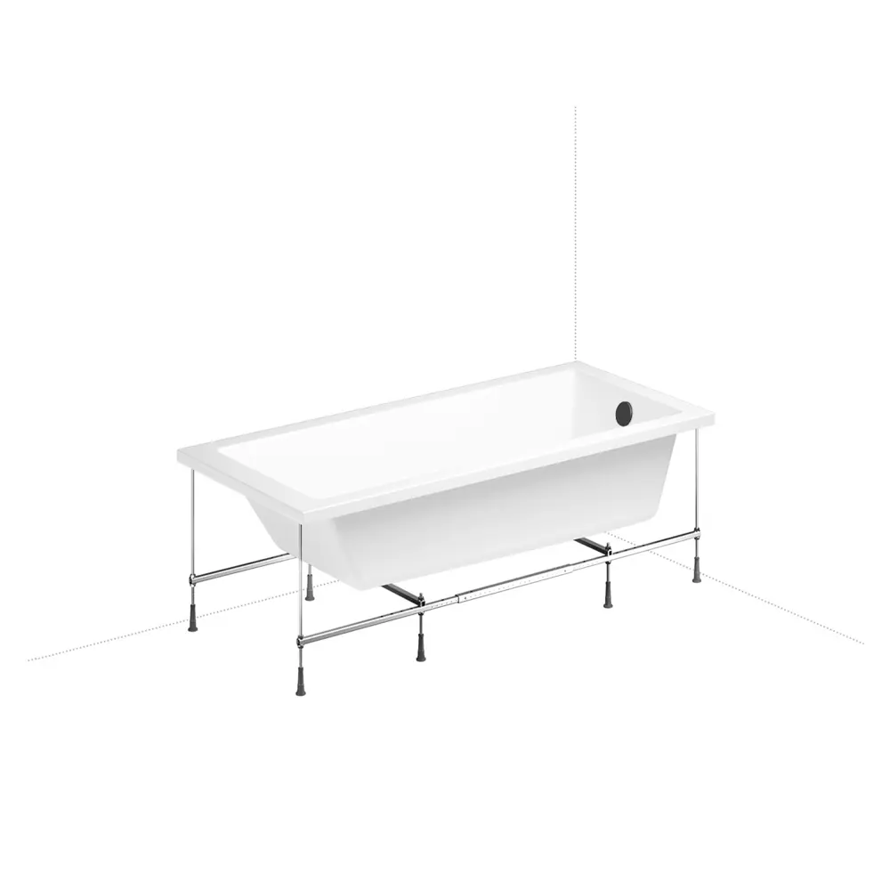 Фото 2 Ванна Lavinia Boho Evan 20221292R 170x75 см акриловая с подвесным унитазом, инсталляцией и раковиной в комплекте