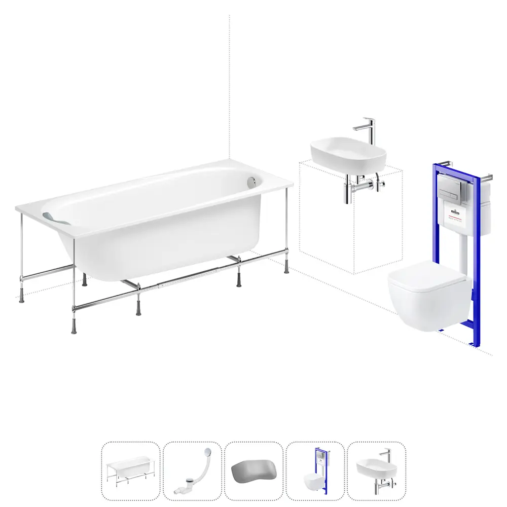 Фото Ванна угловая Lavinia Boho Art II 20221266R правая 170x72 см акриловая с подвесным унитазом, инсталляцией и раковиной в комплекте Фото Ванна угловая Lavinia Boho Art II 20221266R правая 170x72 см акриловая с подвесным унитазом, инсталляцией и раковиной в комплекте