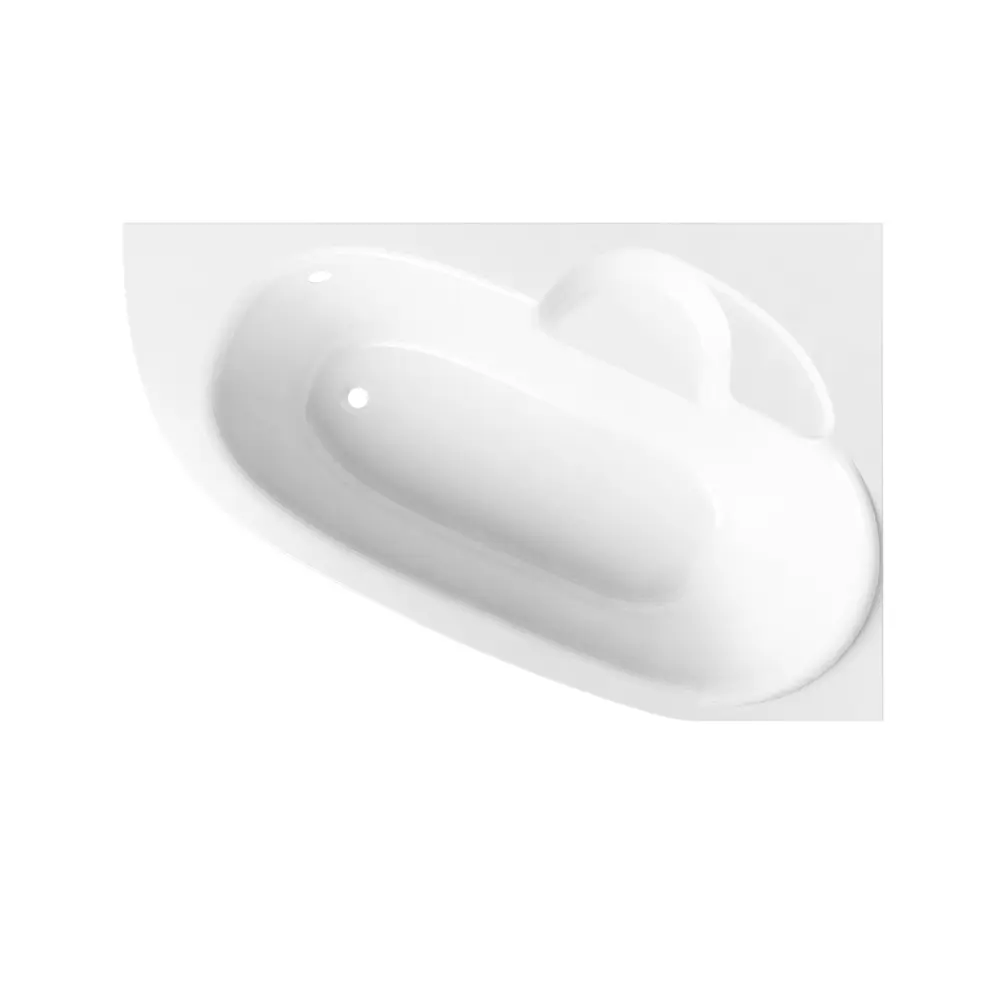 Фото 2 Ванна угловая Lavinia Boho Elegant 20221033R 150x150 см акриловая с каркасом, сливом-переливом и подголовниками