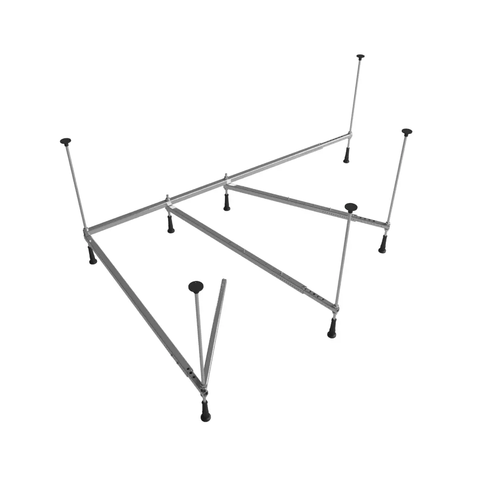 Фото 3 Ванна угловая Lavinia Boho Bell Pro 20221013R левая 170x110 см акриловая с каркасом, сливом-переливом и подголовниками