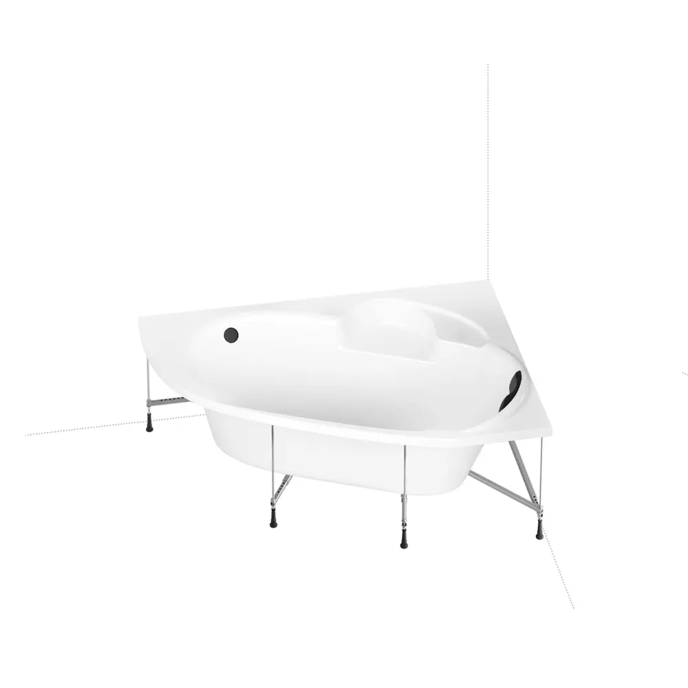 Фото 2 Ванна угловая Lavinia Boho Elegant 20221216R 140x140 см акриловая с подвесным унитазом и инсталляцией Фото 2 Ванна угловая Lavinia Boho Elegant 20221216R 140x140 см акриловая с подвесным унитазом и инсталляцией