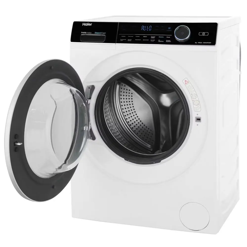 Фото 3 Стиральная машина Haier Hw80-bp14979 59.5x85x42.5см 8 кг цвет белый Фото 3 Стиральная машина Haier Hw80-bp14979 59.5x85x42.5см 8 кг цвет белый
