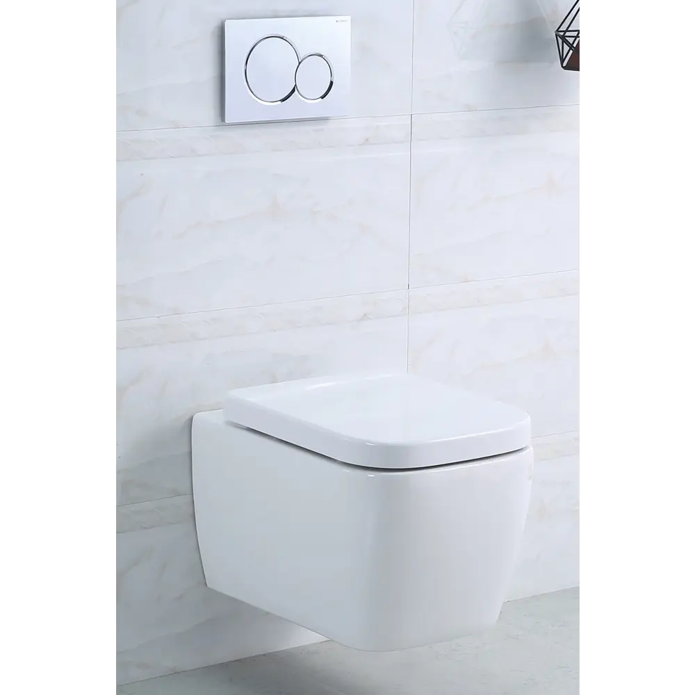 Фото 3 Унитаз подвесной Belbagno BB132CHR/BB132SC безободковый с сиденьем микролифт Фото 3 Унитаз подвесной Belbagno BB132CHR/BB132SC безободковый с сиденьем микролифт