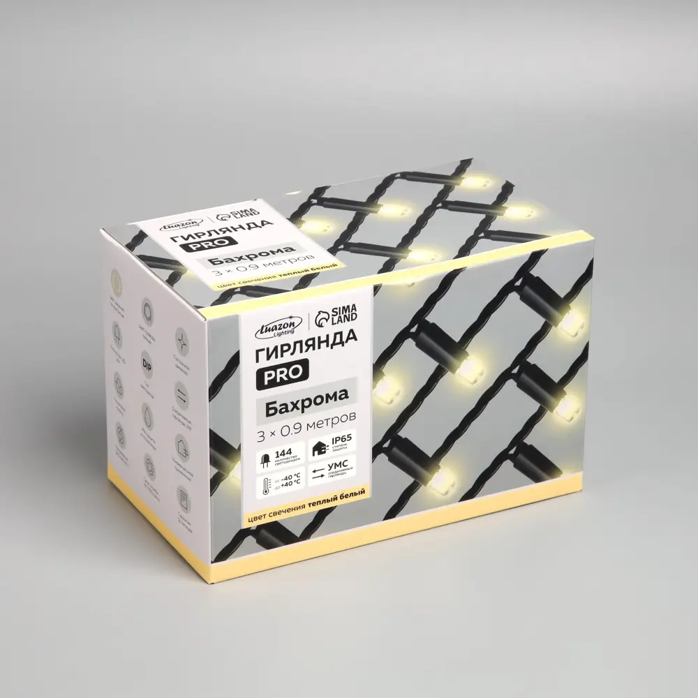 Фото 6 Электрогирлянда комнатная Luazon lighting 5204454 3 м 144 ламп 1 режим работы Фото 6 Электрогирлянда комнатная Luazon lighting 5204454 3 м 144 ламп 1 режим работы